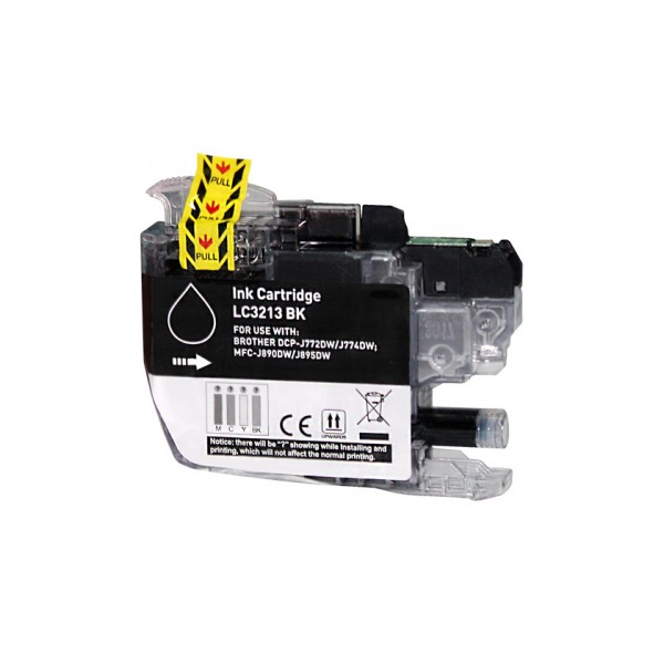 Compatible Brother LC3213BK tinta negro