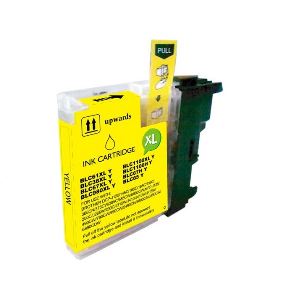 Compatible Brother LC980 LC985 LC1100 tinta amarillo universal