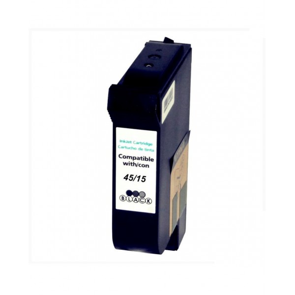 Compatible HP15 HP45 tinta negro universal