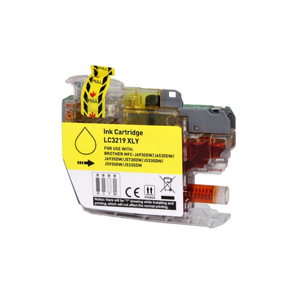 Compatible Brother LC3219YXL tinta amarillo