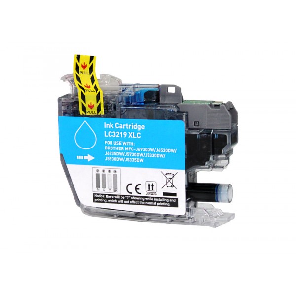 Compatible Brother LC3219CXL tinta cian