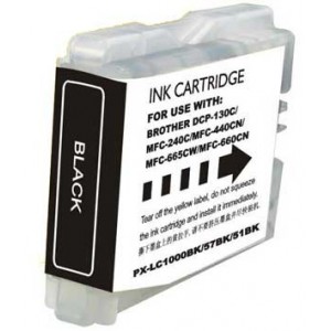 Compatible Brother LC970 LC1000 tinta negro universal