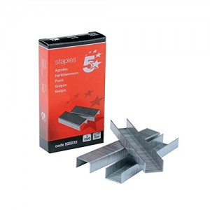 Grapas 5 23/8mm (50 hojas) Galvanizada, 1000 uds  