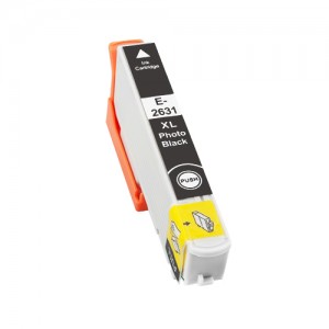 Compatible Epson T2631 (Nº 26XL) tinta negro foto