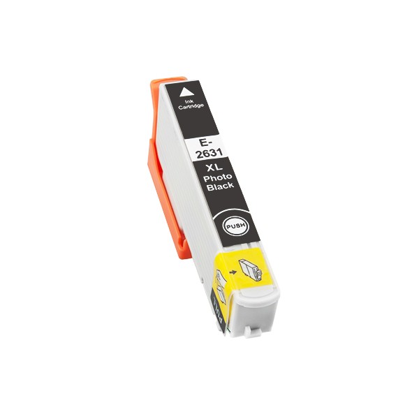 Compatible Epson T2631 (Nº 26XL) tinta negro foto