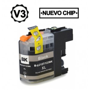 Compatible Brother LC127BKXL tinta negro
