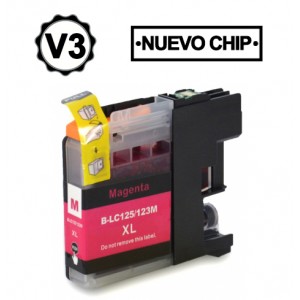 Compatible Brother LC125MXL tinta magenta