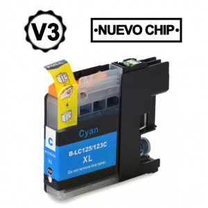 Compatible Brother LC125CXL tinta cian
