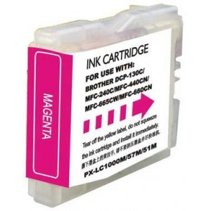 Compatible Brother LC970 LC1000 tinta magenta universal