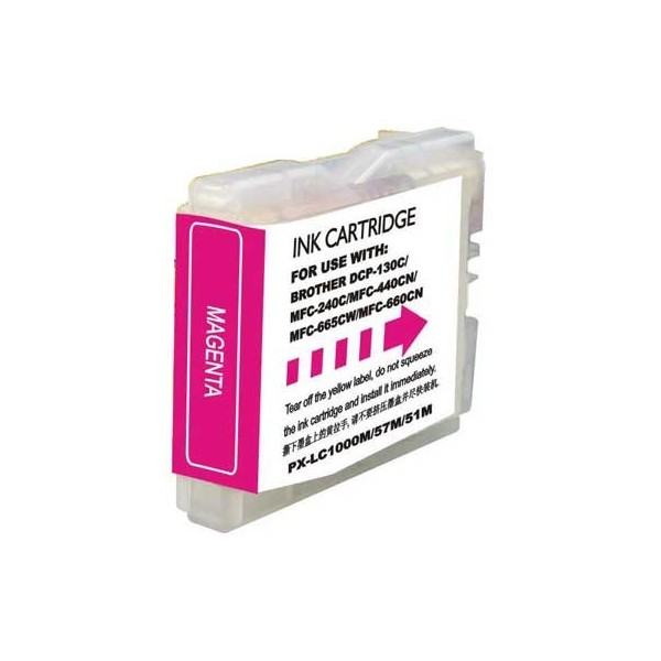 Compatible Brother LC970 LC1000 tinta magenta universal