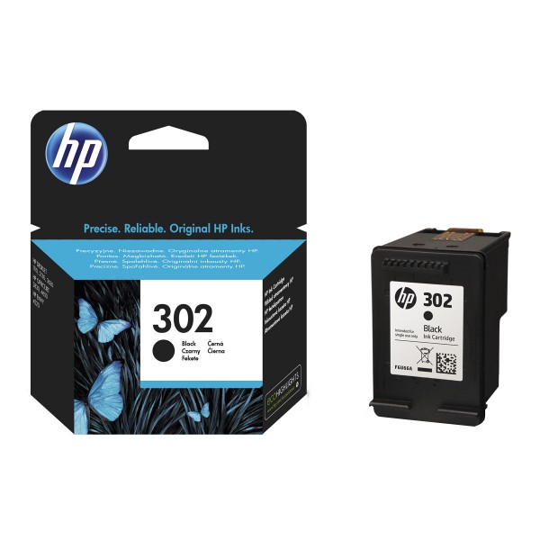 Original HP 302K (F6U66AE) tinta negro