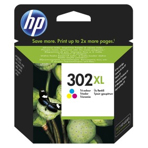 Original HP 302CXL (F6U67AE) tinta color alta capacidad