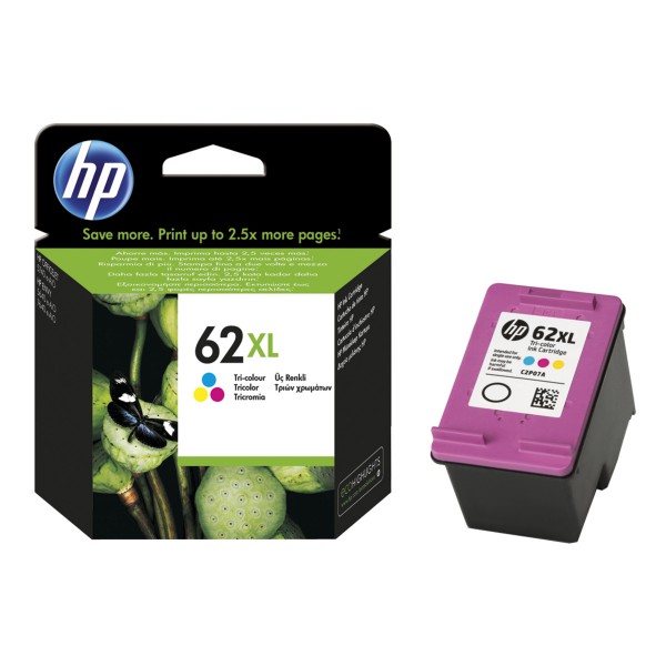 --Bajo Pedido-- Original HP 62CXL (C2P07) tinta color alta capacidad