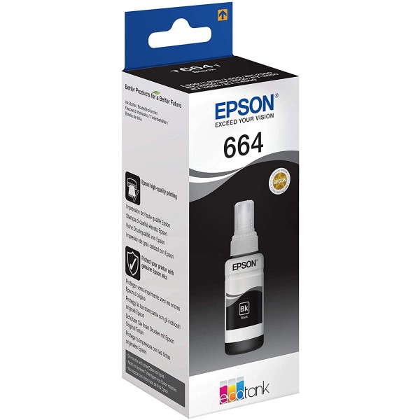 --Bajo Pedido-- Original Epson T6641 (Nº 664) negro bote de tinta Ecotank