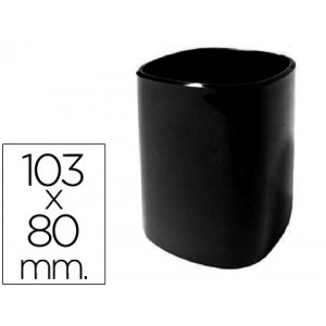 Cubilete portalápices Q-Connect plástico negro