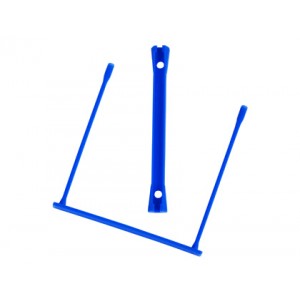 Fastener Q-Connect plástico azul 90mm