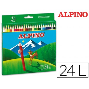 Lápices de colores Alpino surtidos envase 24 uds