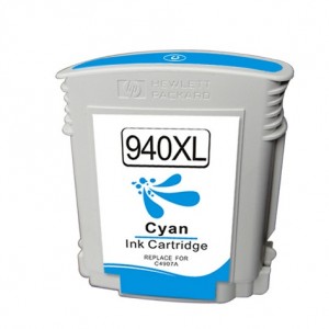 Compatible HP 940XL (C4907A) tinta cian