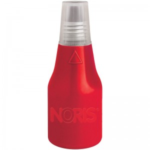 Tinta Noris para sellos de oficina, a base de agua sin aceite, 110S, rojo, 25ml.